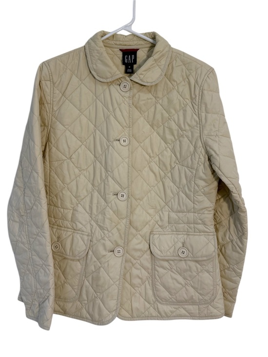 GAP Jackets & Blazers - GAP Quilted Cream Utility Jacket brand new